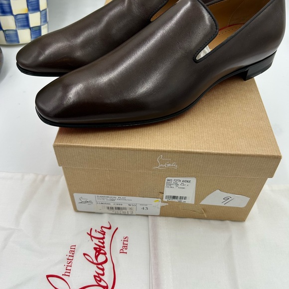 Men's Christian Louboutin dandelion flat loafers size 43 made in Italy - Picture 5 of 12
